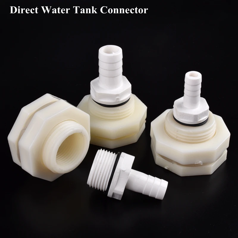 

1 Set ABS 1/2" 3/4" to 8~16mm Water Tank Connector Aquarium Fish Tank Outlet Bucket Connector Drain Fittings Water Tank Adapter