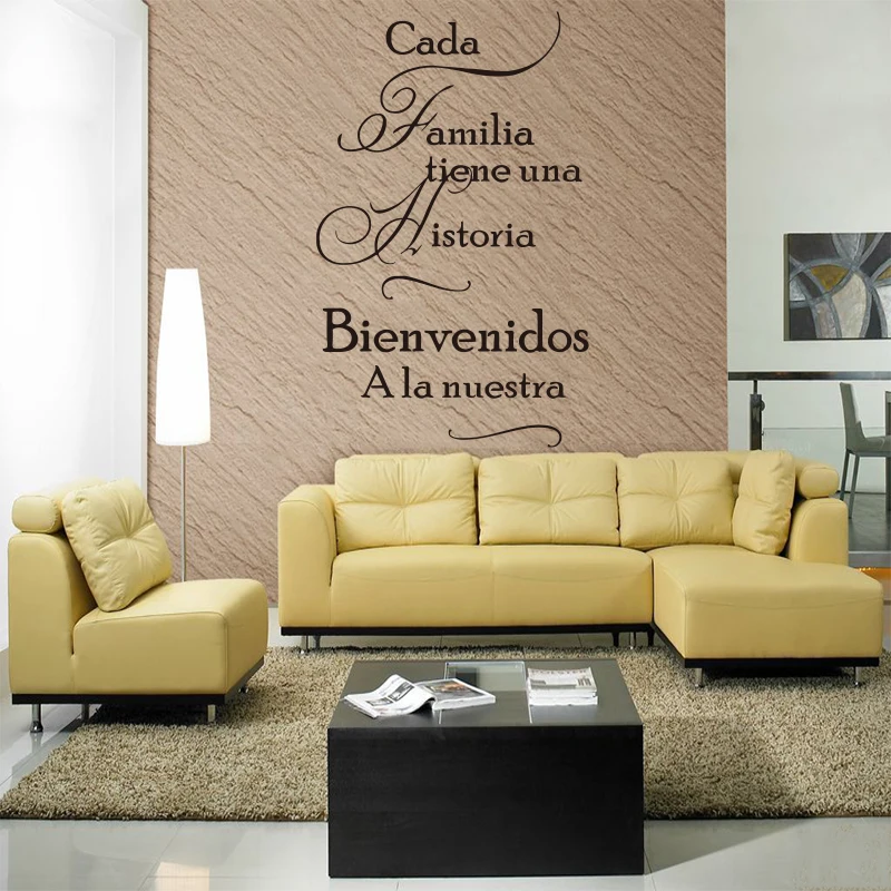 Spanish House quote wall stickers for home decoration vinyl engraving decal art poster for home decoration sz-061