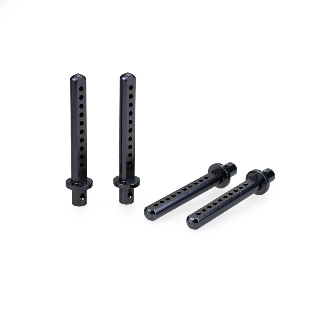 4 قطعة أسود/فضي معدن الجسم شل حامل آخر استبدال قطع الغيار ل 1/10 RC سيارة محوري SCX10 90046 90047 90059 90060