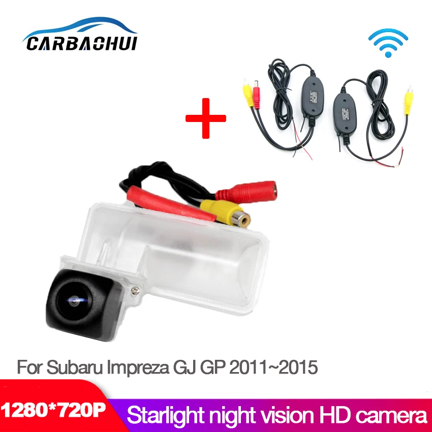 

NEW ! Car Starlight Night Vision Rear View Reverse Backup Camera For Subaru Impreza GJ GP 2011~2015 CCD full HD Waterproof