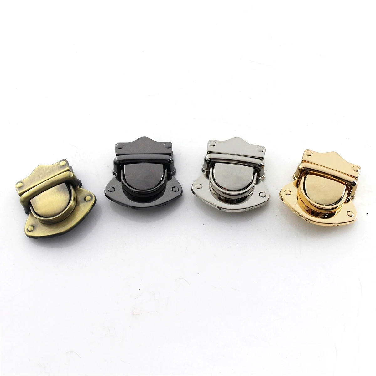 1pcs Metal Fashion Push Lock Tongue Lock Clasp Closure Parts for Leather Craft Women Bag Handbag Purse DIY Hardware Accessories