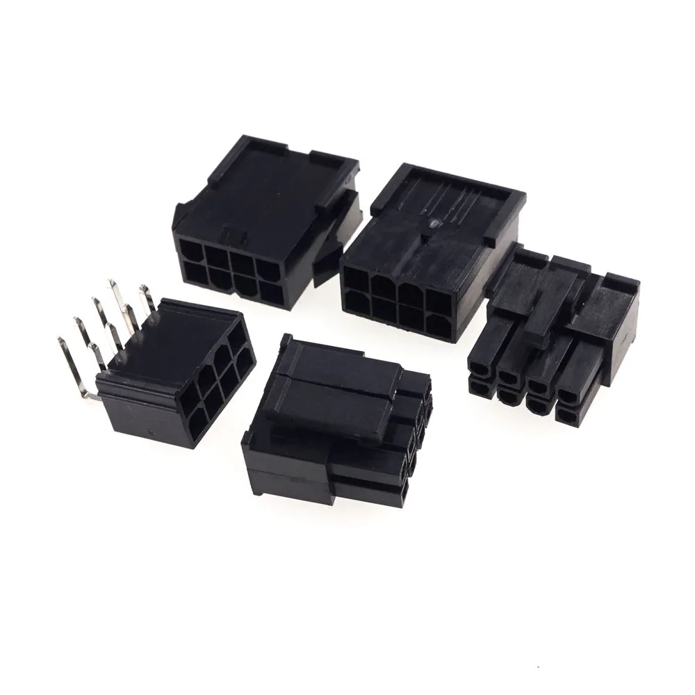 20Pcs  CPU 8 Pin Receptacle Plug Housing Male PCB Header Pins EPS ATX PSC Motherboard Mainboard Connector Shell Wafer 4.2 mm