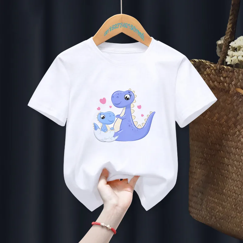 Camiseta blanca con estampado del Día de la madre para niños y niñas, ropa divertida Harajuku Kawaii, ropa Y2K para bebés, envío directo