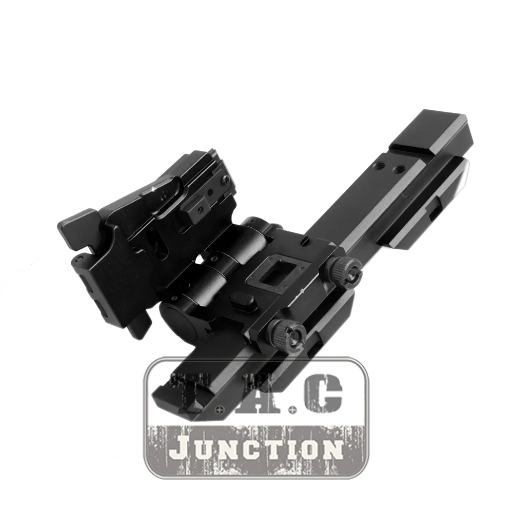 Tactical Magnifier Folding Mount For EOTech G23 G33 3X 20mm Picatinny Rail Flip-To-Side Quick Detach w/ 5/8