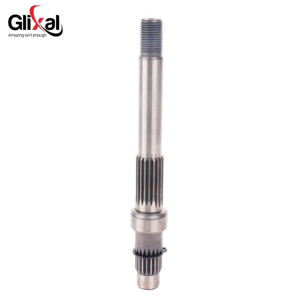 Glixal GY6 125cc 150cc 197mm Gearbox Output Final Drive Shaft for 152QMI 157QMJ 4-Stroke Chinese Scooter Moped ATV Go-Kart