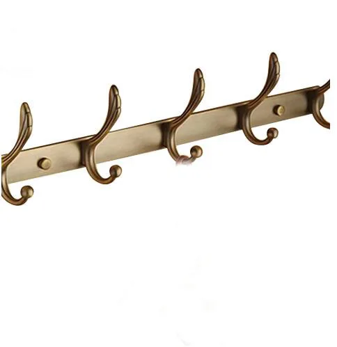 

Vidric 1/3/4/5/6 wall hanger vintage brass robe hooks for clothes , antique bronze coat door wall hook bathroom accessories