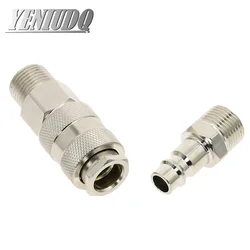 Pneumatic Fitting European Standard EU Euro Type Quick Coupling Connector Coupler For Air Compressor 1/4 3/8 1/2 Male thread