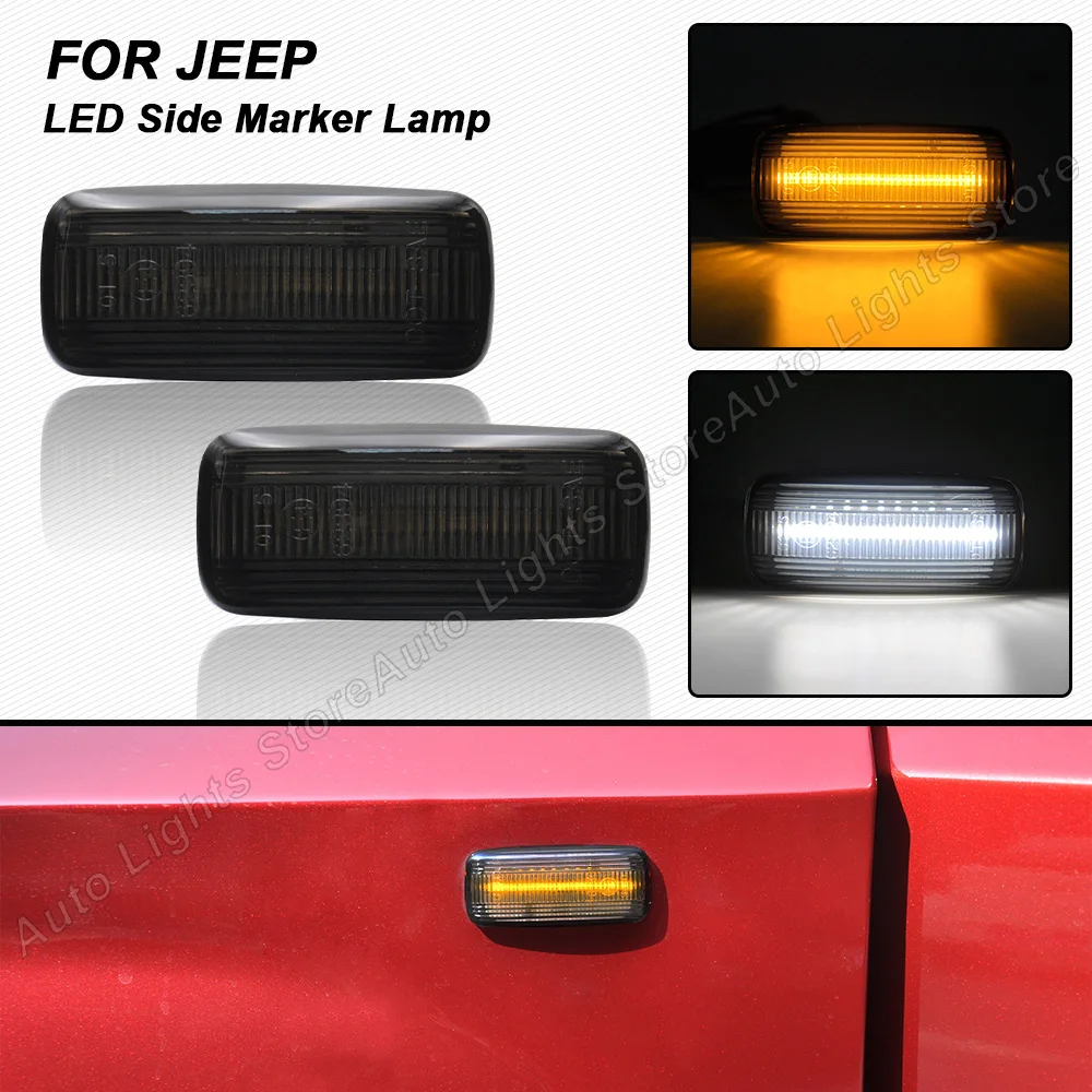 

2Pcs LED Turn Signal Light For Jeep Grand Cherokee Patriot Compass Commander Liberty Side Marker Light For Chrysler 200 300C