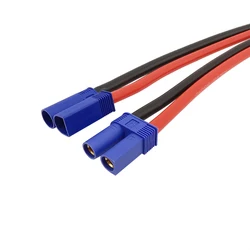 Conector macho EC5, conector hembra, Cable de silicona 10AWG para juguetes de batería RC, longitud del Cable Pigtail de 10CM, 15CM y 30CM