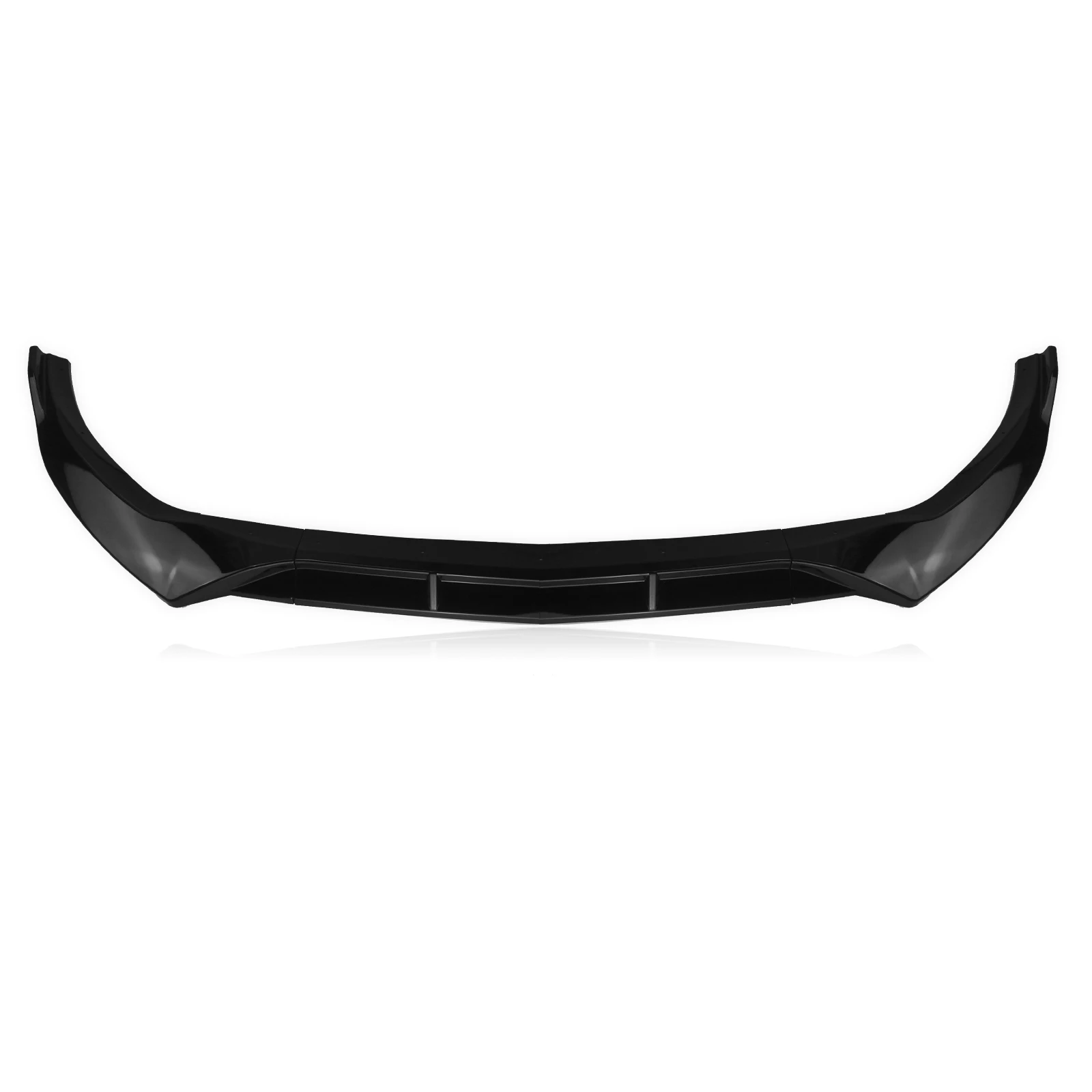 Front Bumper Spoiler Lip For Mercedes Benz W205 C-Class 2019-2021 C400 C300 C200 Sport AMG Line Gloss Black Protector Splitter