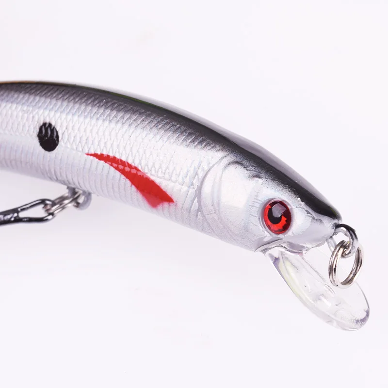 1PC Floating Minnow Wobbler Fishing Lure 10cm 8.5g Isca Plastic Artificial Hard Bait Swimbait Crankbait Bass Treble Hooks Tackle