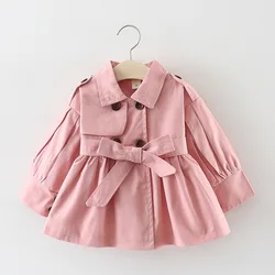 1 2 3 4 Years Girl Toddler Coats Children Jacket Coat Little Girl Clothes Spring Autumn Fashion Windbreaker KF1011