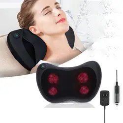 Neck massager kneten massage heiße kompresse zurück und taille in-fahrzeug hause kleine halswirbelsäule massage kissen