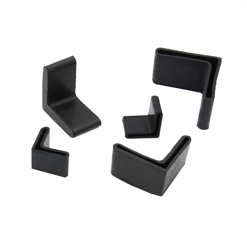 L-Shaped Rubber Cover Triangle Angle Anti Scratch Shelf Table Feet Leg Pad Floor Protector