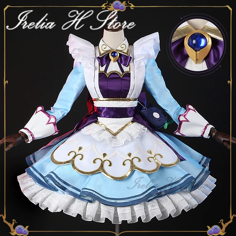 {stock}Irelia H Store Game LOL Cosplays Cafe Cutie Gwen Cosplay Costume Gwen New skin Lovely Maid dress female