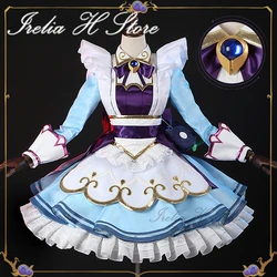 {in stock}Irelia H Store Game LOL Cosplays Cafe Cutie Gwen Cosplay Costume Gwen New skin Lovely Maid dress female