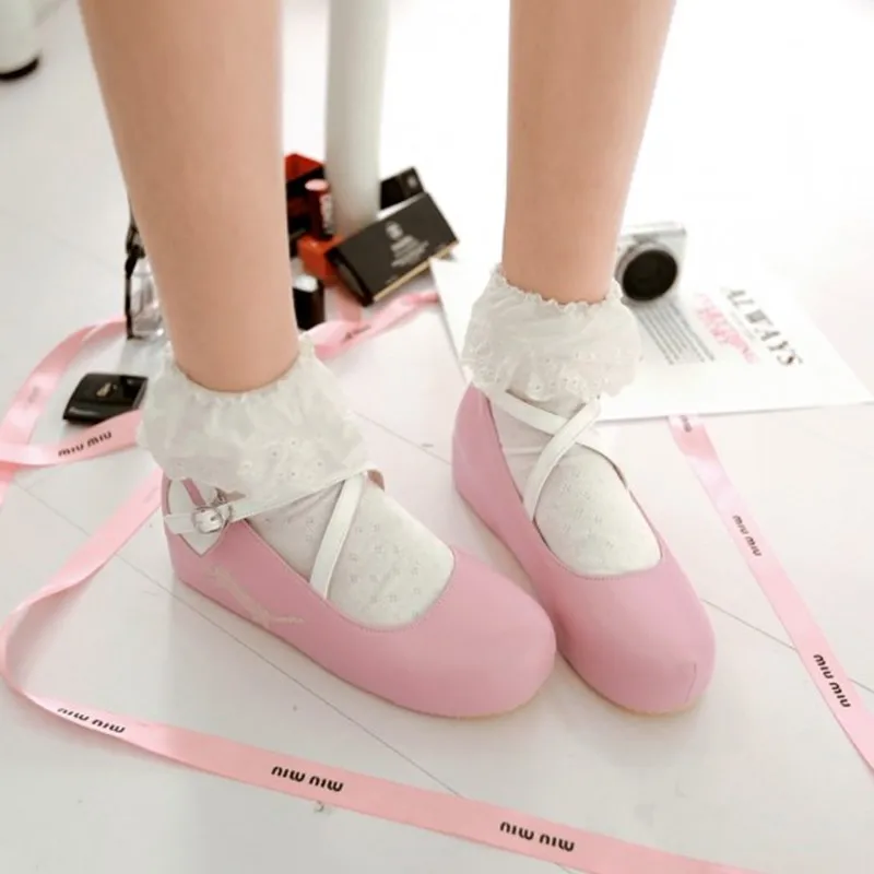 

Lolita cross straps japanese doll shoes cosplay women shoes loli cos kawaii girl Thick bottom sweet lolita shoes princess