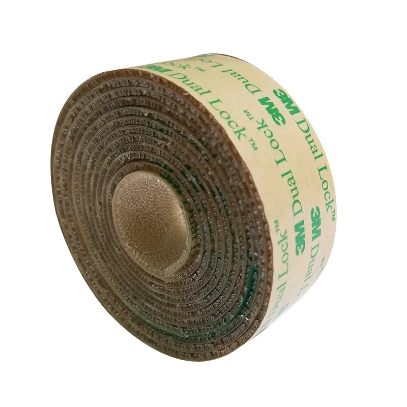 Imagem -04 - Limpar Cogumelo Adesivo Fastener Tape Acrílico Backing Tape Dual Lock Low Profile Fastener Reclosable Sj4570 x 50yd