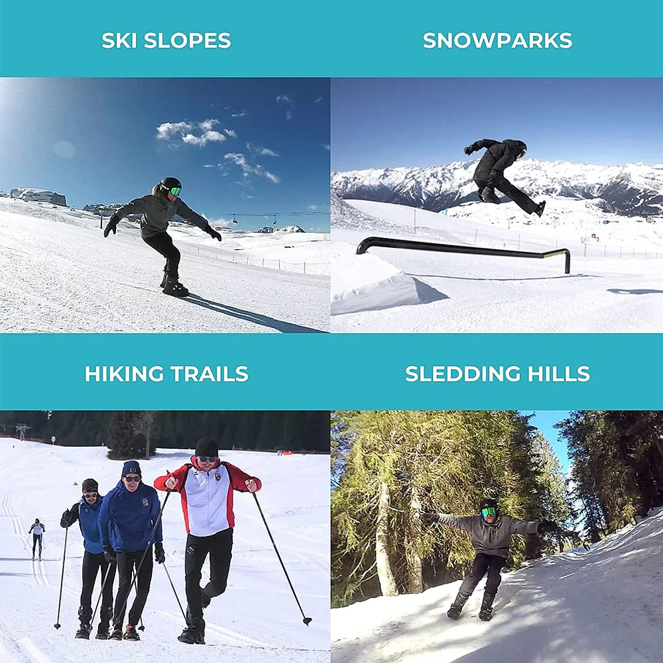 NestNiche Mini Patins De Ski Courts Pour Neige - Chaussures Ski Extérieur Hiver