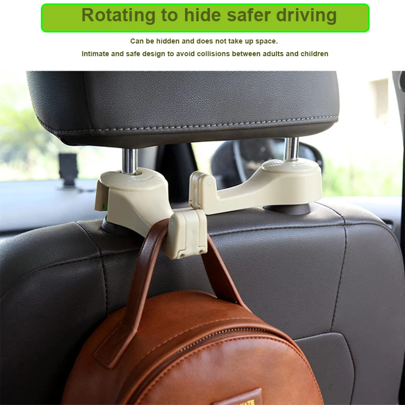 Car Phone Holder Adjustable Car Headrest Hooks Mobile Stand Fastener Seat Back Hanger Clip 7 for iPhone 12 XS XR Samsung Huawei