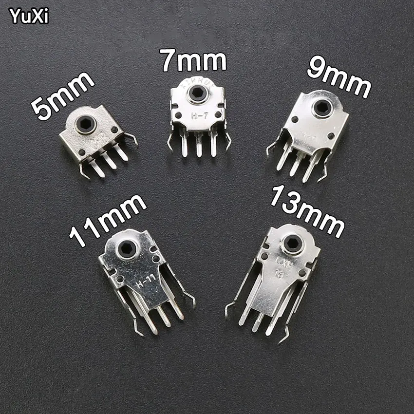 

YUXI 10Pcs 5MM 7MM 9MM 11MM 13MM Mouse Encoder Wheel Decoder Mouse Switch Connector H-5MM H-7 H-9 H-11 H-13 mm Repair Roller