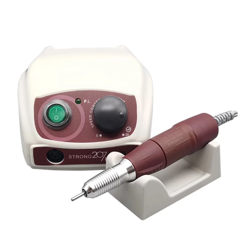 قوي 210 207B صندوق التحكم في المحرك الصغير الكهربائية مجموعة حفر مانيكير 35000 دورة في الدقيقة مقبض لمسمار الفن البولندية وآلة حفر الملفات