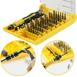45 In 1 Screwdriver Magnetic Screwdriver Set Precision Screw Driver Tools With Tweezer Multifunctional Hand Tools