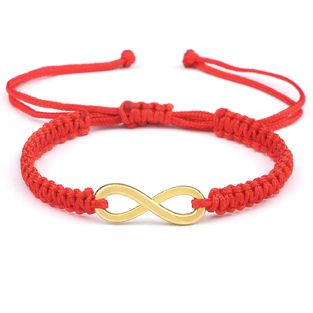 Charm Couple Infinity Bracelet Handmade Braided Rope Adjustable Bracelets&Bangles Women Men Friendship Fashion Yoga Jewelry Gift