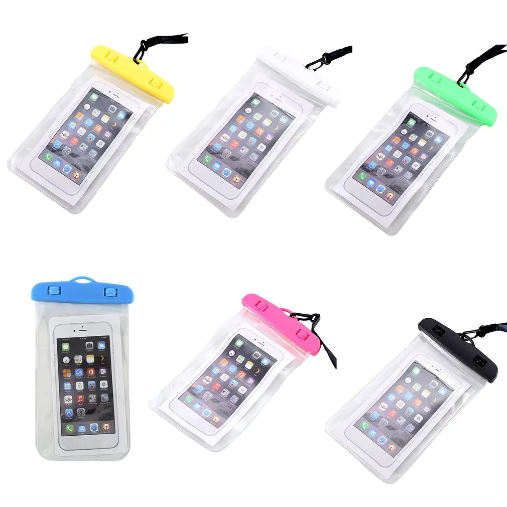 Luminous Waterproof Pouch Swimming Gadget Beach Dry 6 inch  Phone Bag For iPhone 13 12 11 Pro Xs Max XR 8 7 Xiaomi  Samsung S9