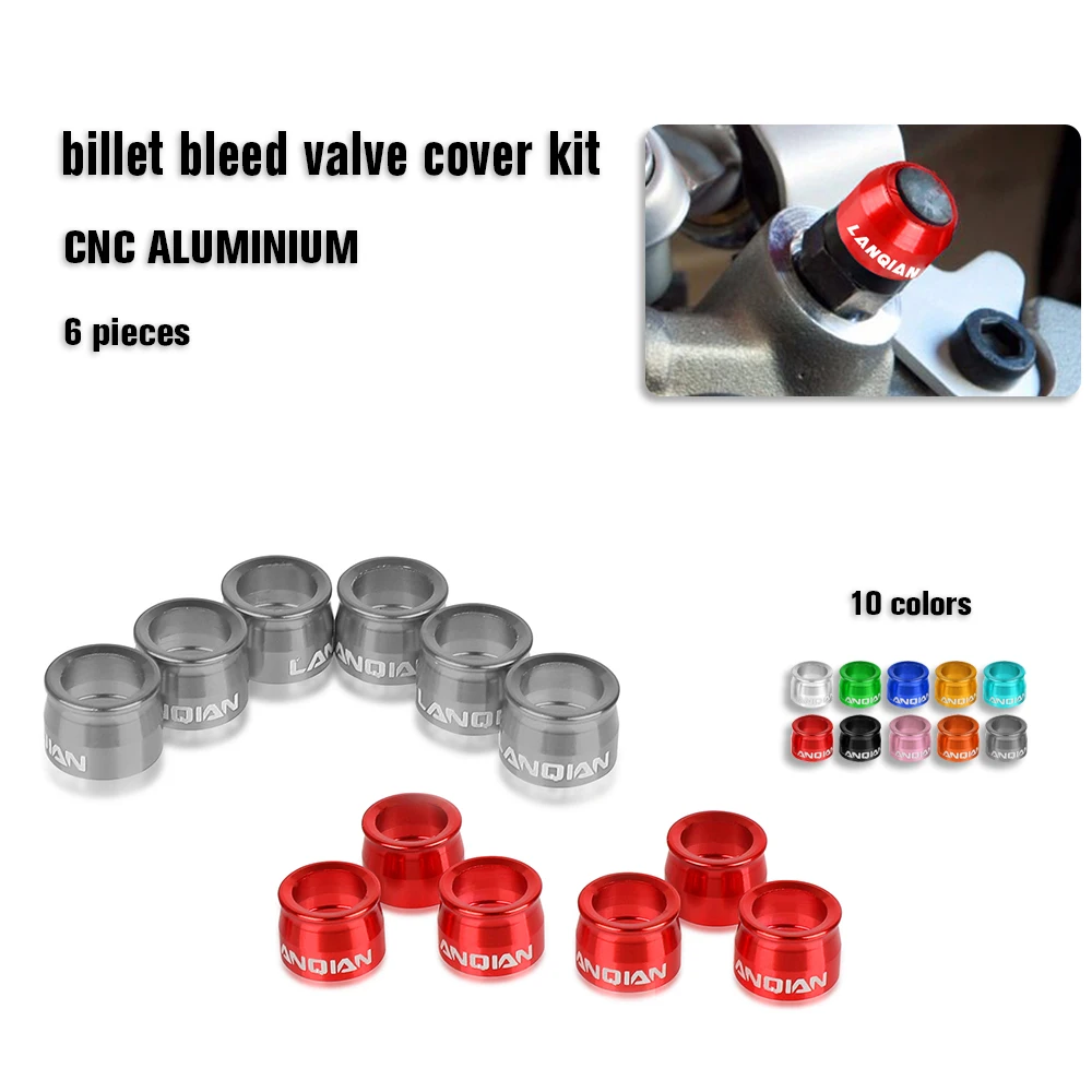 

CNC Billet Bleed Valve Cover Kit For DUCATI 1098 848 V4 1098 R S CORSE SP 1199 Panigale R Caliper Master Cylinder