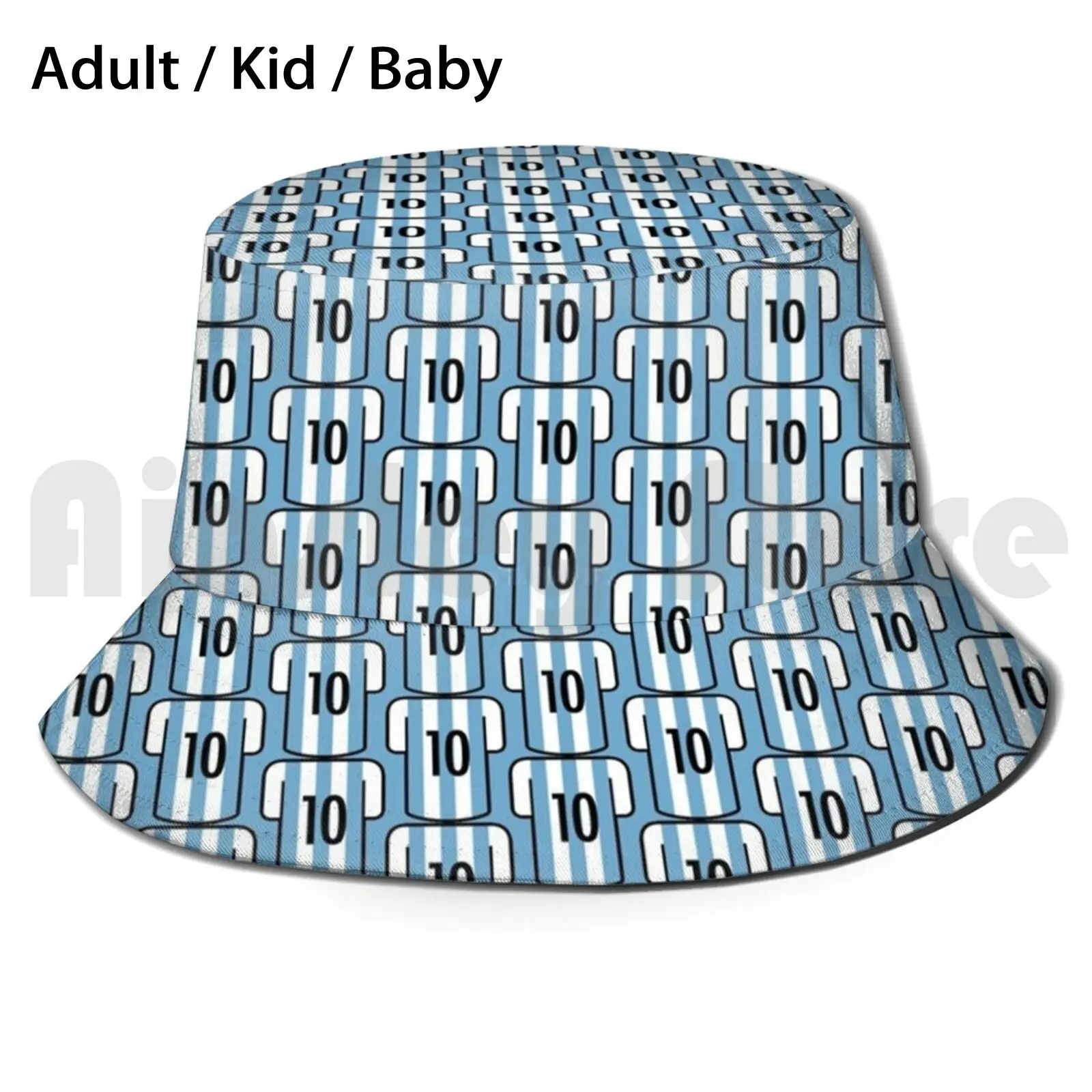 ( Argentina ) Bucket Hat Adult kid baby Beach Sun Hats Lionel Argentina Football Club Sport Footballer Goat Euro Club