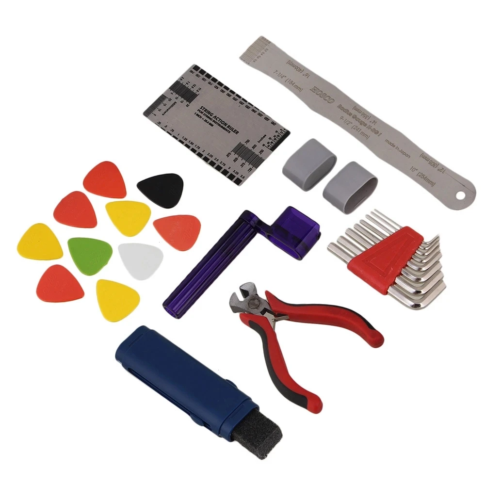 

Tech Repair Maintenance Tools for Guitar Player Full Set Guitar Care