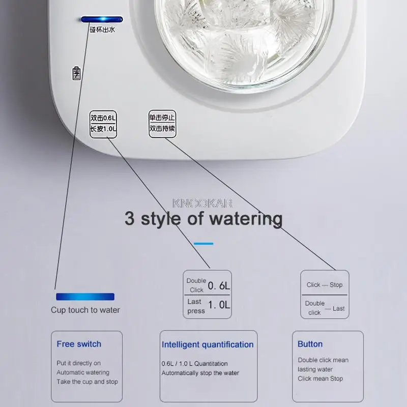 موزع مياه كهربائي قابل لإعادة الشحن ، مضخة مياه منزلية ، دلو نقي ، ضغط لاسلكي