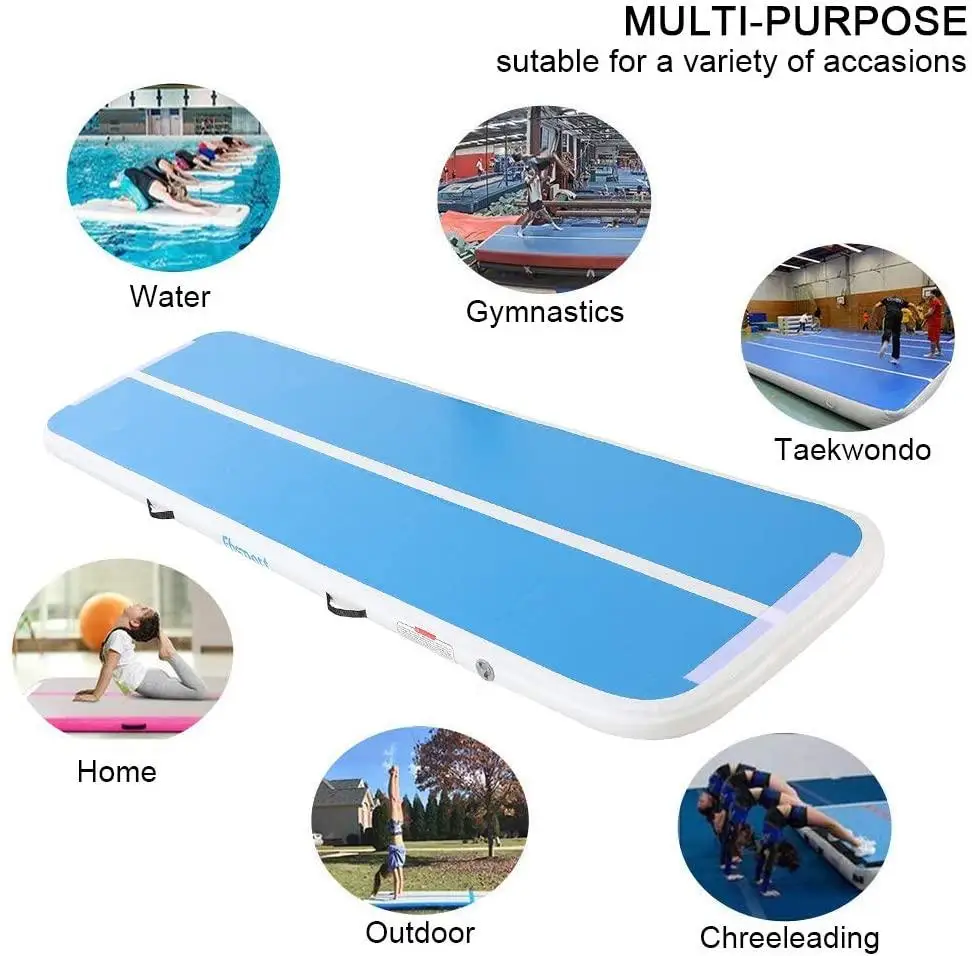 

400x100x20cm Inflatable Air Track Tumbling Floor Gymnastics Practice Training Gym Mat Cheerleading Mat Pad For Taekwondo Gym