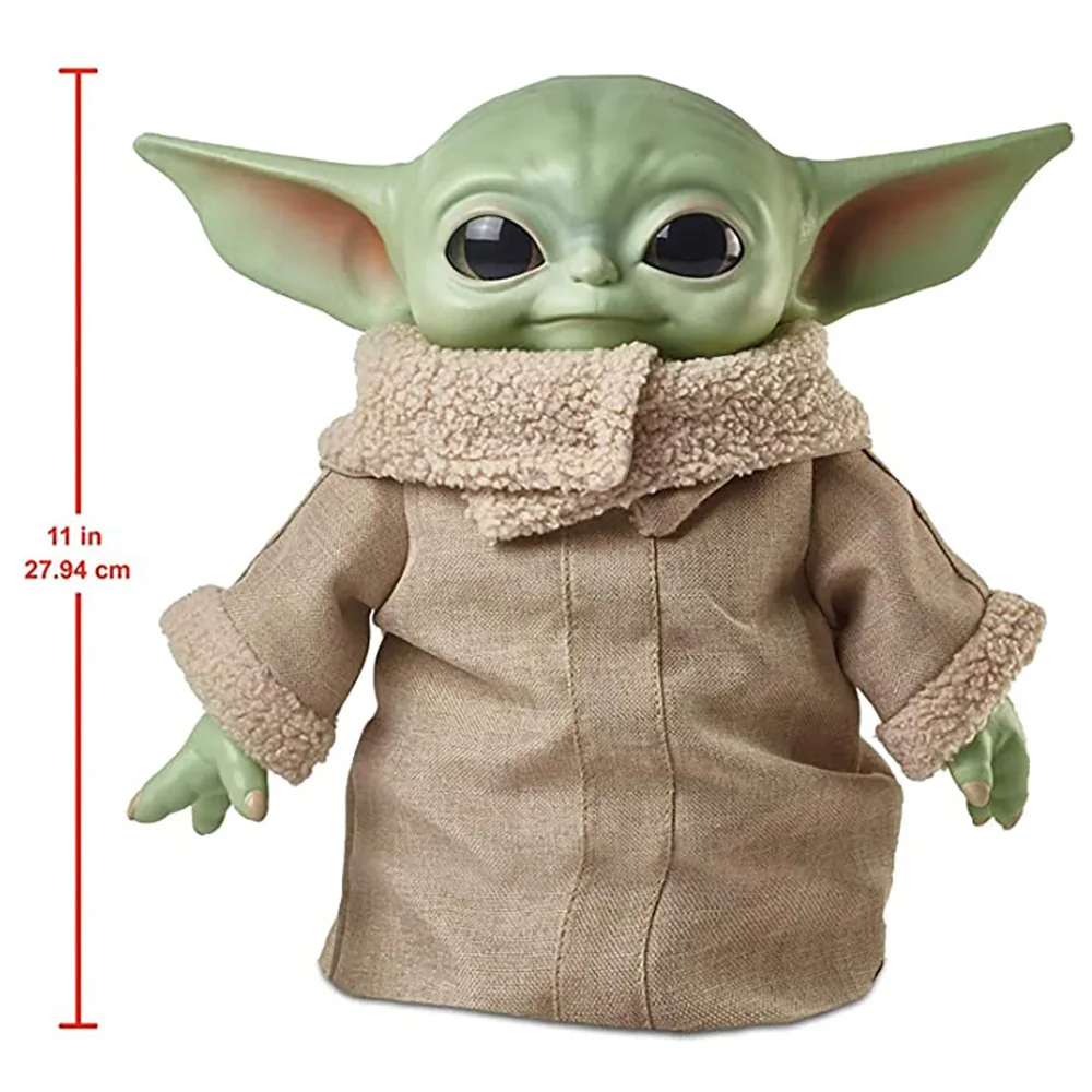 Gwiezdne wojny Yoda dziecko pluszowe zabawki figurki akcji 28cm dziecko Yoda mistrz lalki zabawki dla kolekcja dla dzieci prezenty na urodziny, boże