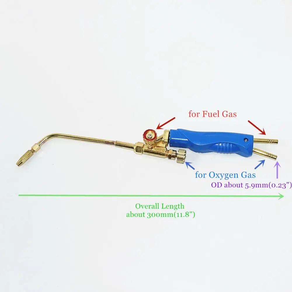 Mini Gas Brazing Torch H01-2 Oxygen Propane Gas Natural Coal Gas LPG for Weld Braze Solder Steel Copper Aluminum Silver