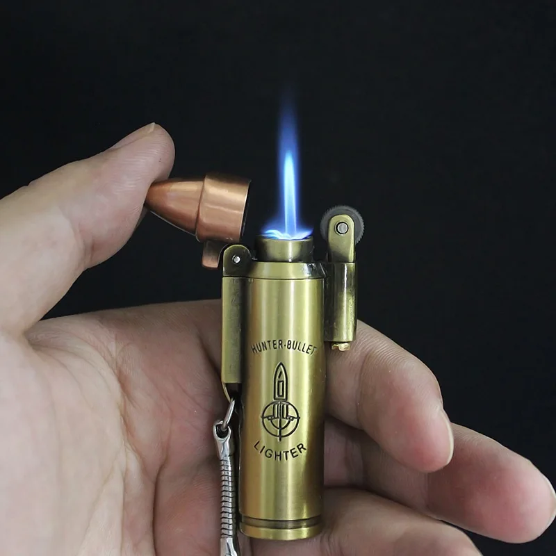 Bullet Torch Turbo Lighter Metal Butane Cigar Lighters Retro Gas Cigarette 1300 C Windproof Lighter Smoking Accessories