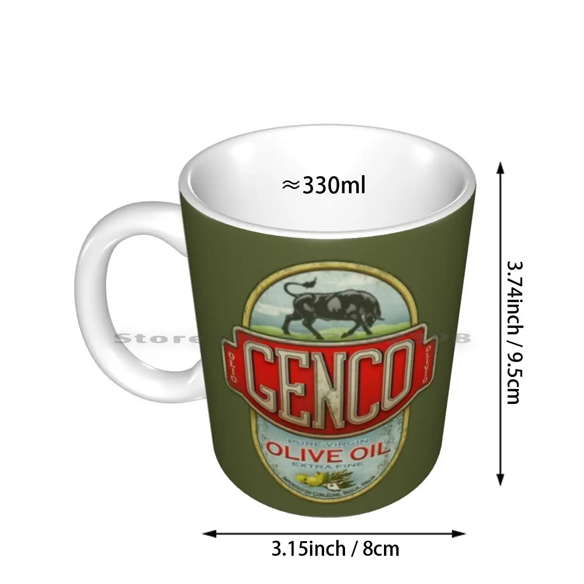 The Godfather-Genco Olive Oil Co. Ceramic Mugs Coffee Cups Milk Tea Mug Godfather Vito Corleone Movie Film Cinema Cool Cult