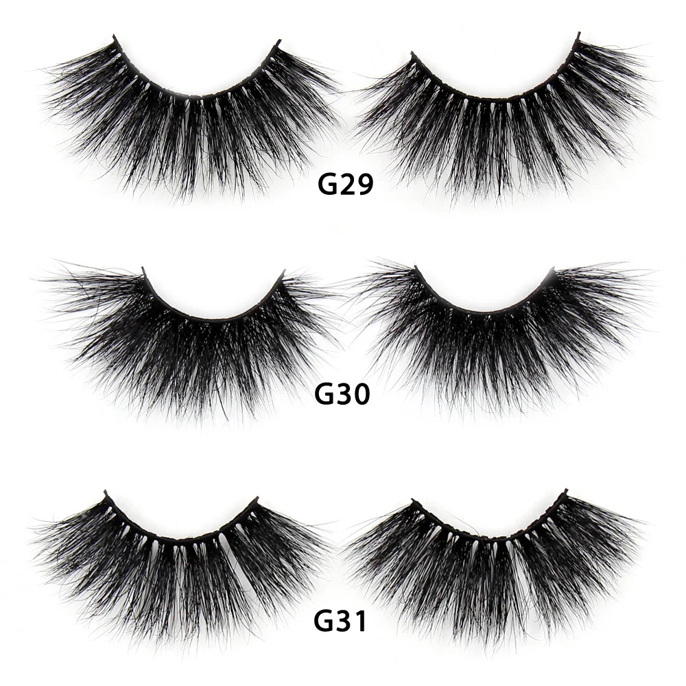 LEHUAMAO Wimpern 3D Wimpern 25mm Nerz Falsche Wimpern Flauschige Weiche Wimpern Dramatische Make-Up Wimpern Nerz 3D Wimpern Natürliche Lange G05 – Detail 10