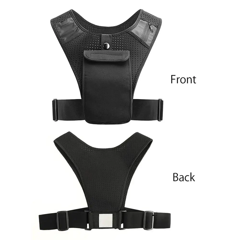 Running Vest Sports Reflective Mobile Phone Backpack Cycling Vest Sbr Jogging Sport Waist Bag for Running Cycling Accessories