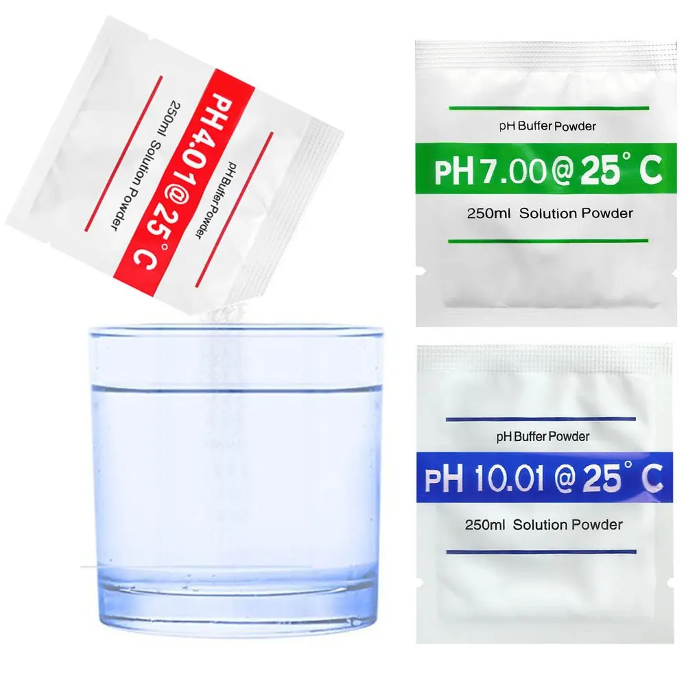 3pcs/lot 4.01 7.00 10.01 PH Meter Calibration Point PH Buffer Powder Measure Calibration Solution For PH Test Meter