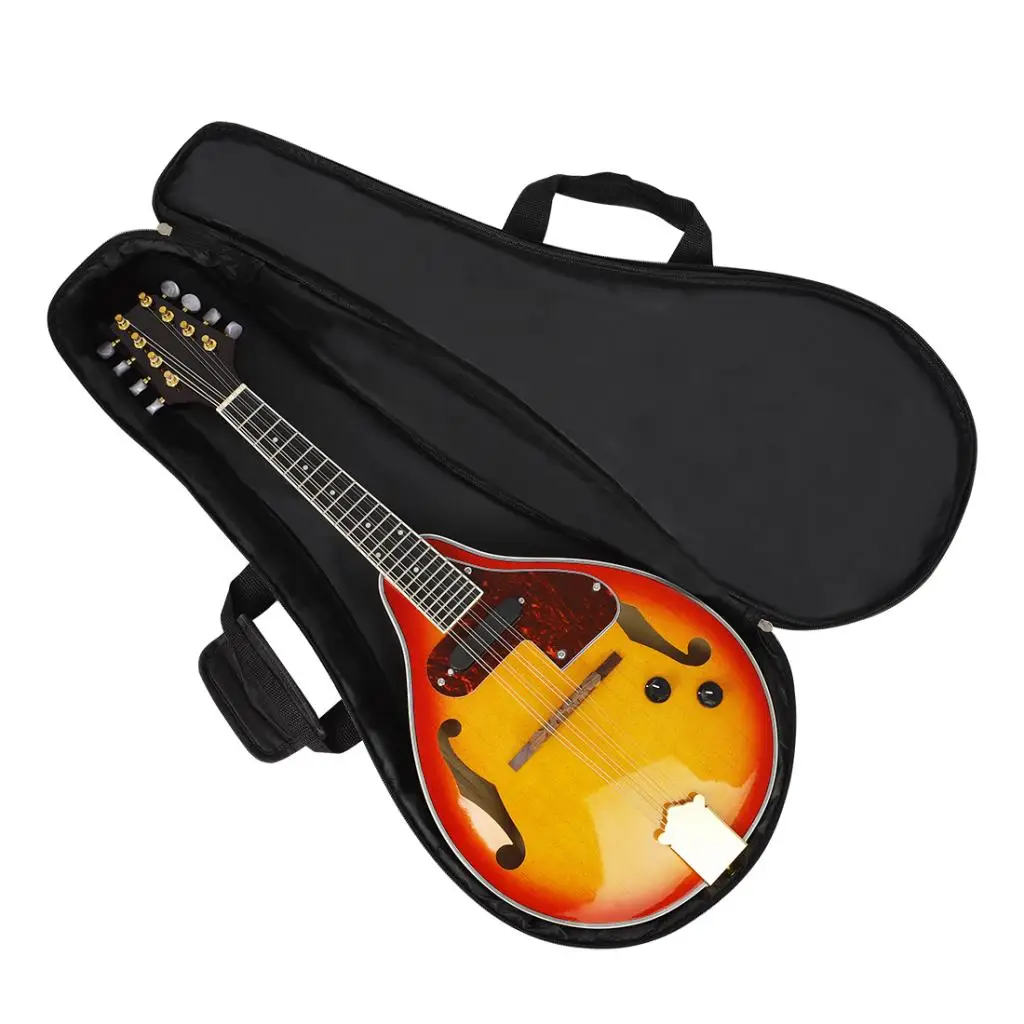 Mandolin Padded Backpack Oxford Gig Bag Case Portable W/ Back Strap