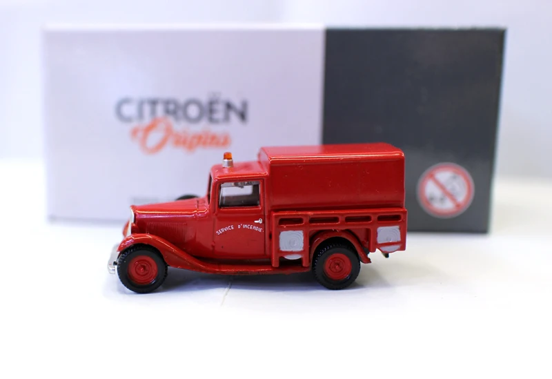 NorRev-Coche de juguete de aleación modelo citrooen U11 pomppers, vehículo de fuego fundido a presión, escala HO para regalo de colección, 1/87