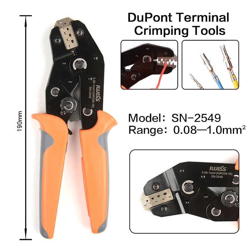 Imagem -02 - Alicate de Crimpagem para Conector Servo Conector D-sub Multi-ferramentas ph 2.0 2.5 xh Jst Sn2549 = Sn-28b Mais Sn01bm