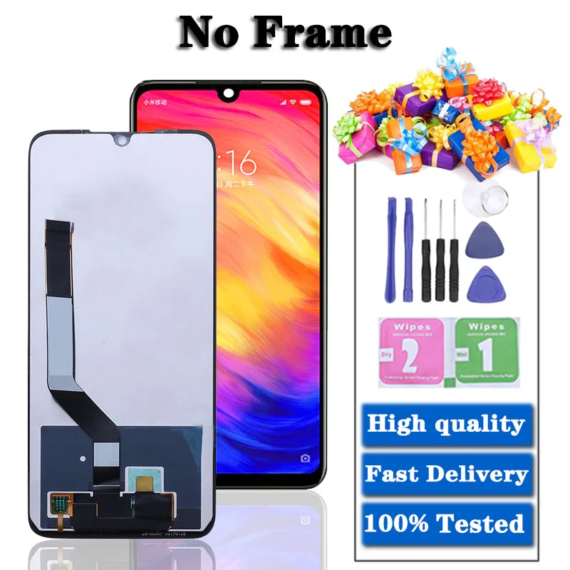 100%Tested For Xiaomi Redmi Note 7/ Note 7 Pro LCD M1901F7H M1901F7G Display Screen Touch Digitizer Assembly Note7 /Note7Pro LCD