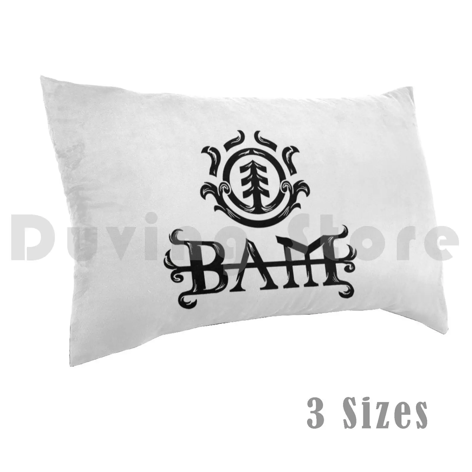 Bam! ( Black & White )Pillow case Bam Margera Skate Skateboard Skate Era Era Brandon Ryan Dunn