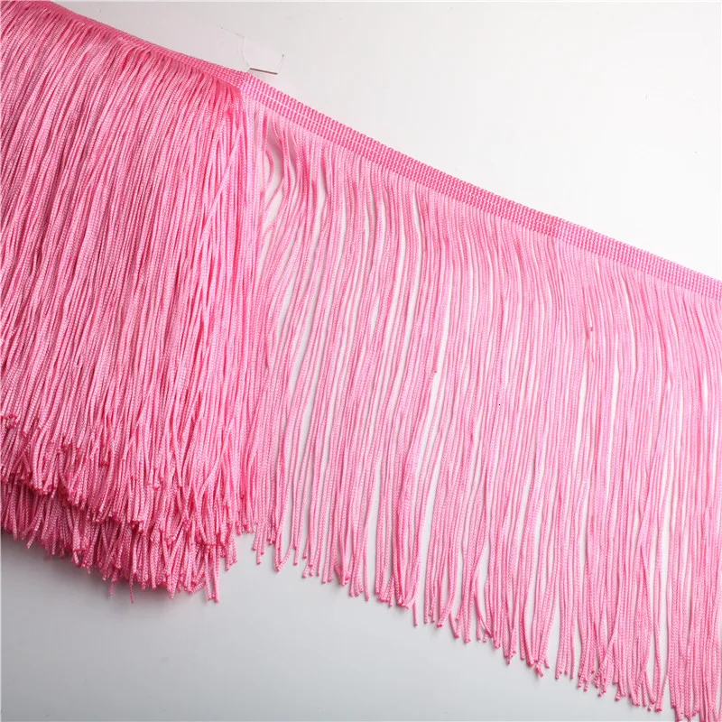 Wholesale10metros Lace Fringe Tassel Trim 15cm Wide Fringe Trimming For DIY Latin Dress Stage Clothes Accessories Lace Ribbon