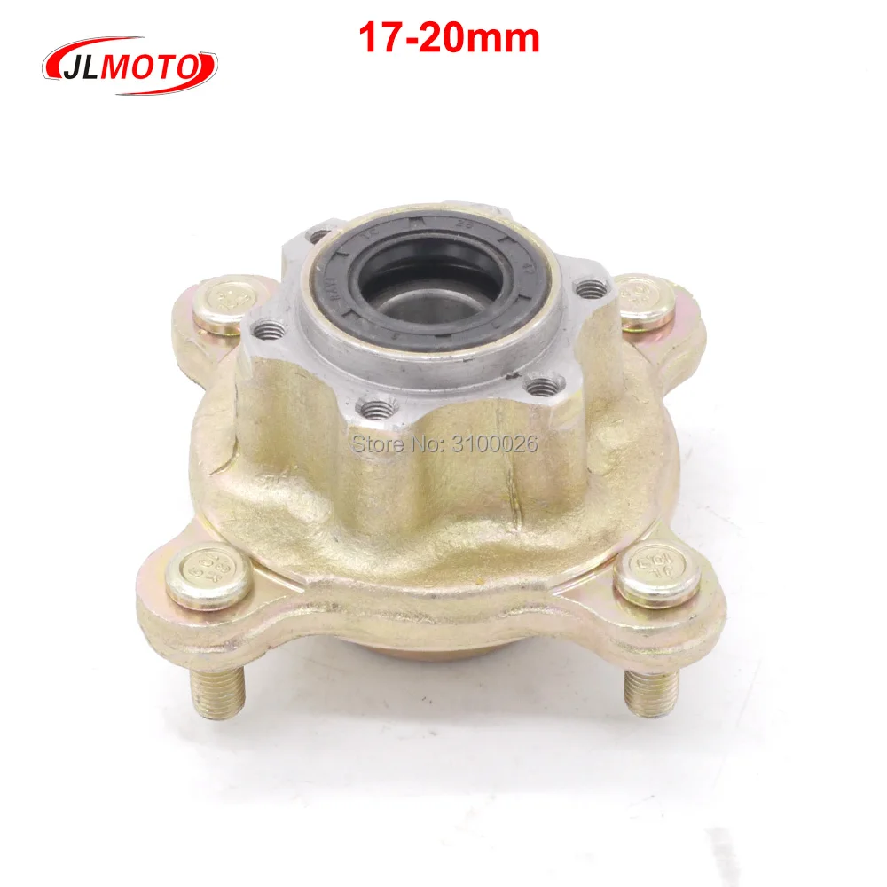 

17-20mm 110mm*4 STUD M10 Front Brake Disc Wheel Hub Fit For China 150cc 200cc 250cc ATV UTV Buggy Go Golf Cart Quad Bike Parts