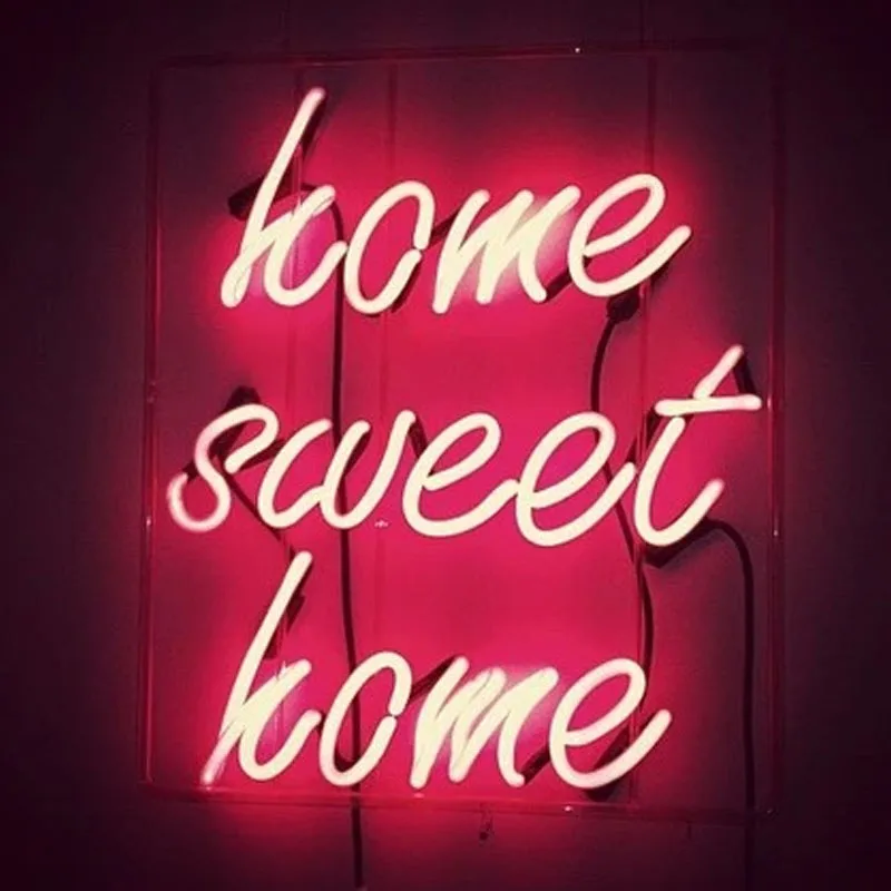 

Decorative Light Home Sweet Home Neon Bulbs Light Beer Bar Bedroom Decorate Lamp Enseigne Lumineuse DecorateHandmade glass TUBE