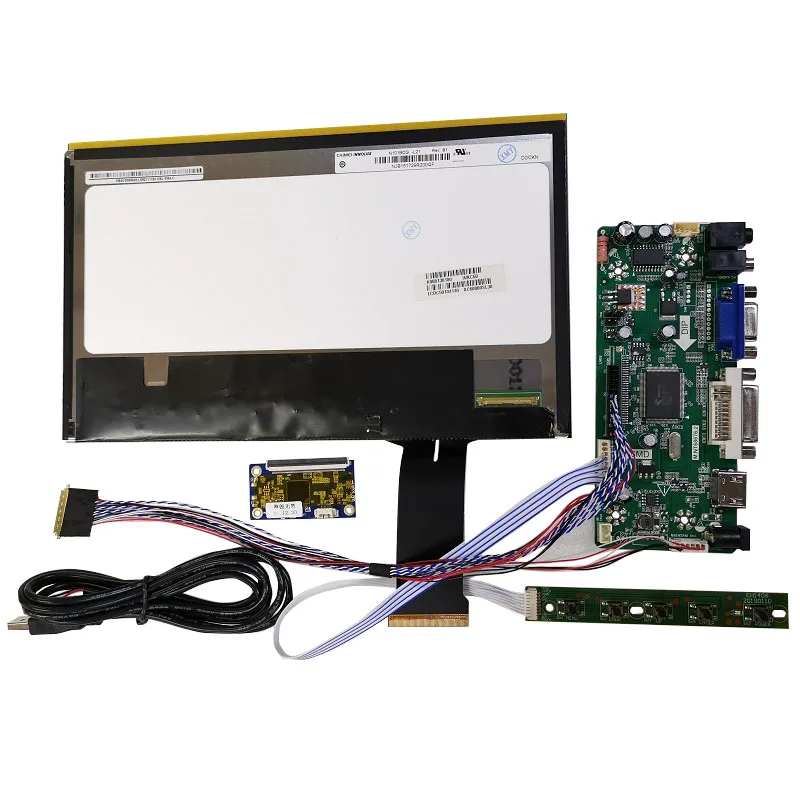 10.1 inch monitor display Touch display module kit DIY LCD screen accessories 1366X768IPS full viewing angle HDMI DVI VGA